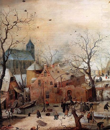 Winter Landscape with Skaters, Hendrick Avercamp